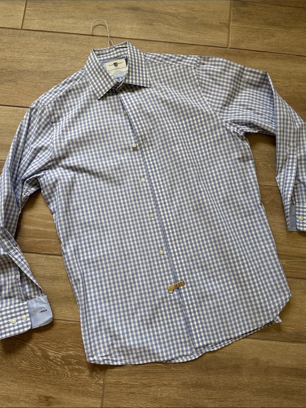 Black Brown 1826 Classic Fit Button Down Shirt 15-1/2 34/35